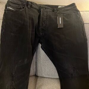 Men’s Diesel Black Jeans size 34-32 new with tags